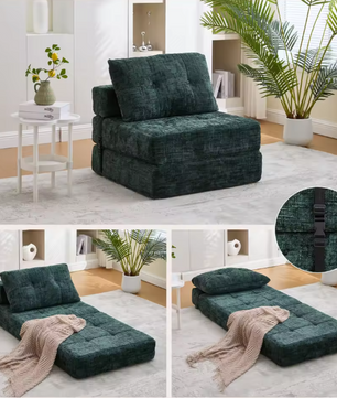 Opvouwbare Sofa Bed met Kussens – Multifunctioneel en Comfortabel