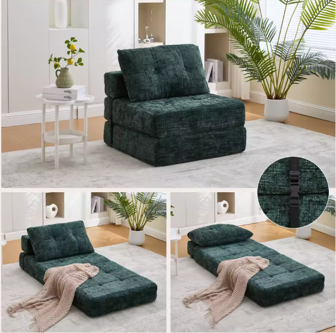 Opvouwbare Sofa Bed met Kussens – Multifunctioneel en Comfortabel