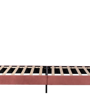 Kinderbed 90x200 cm – Gestoffeerd Eenpersoonsbed met Bloemenhoofdeinde en Lattenbodem