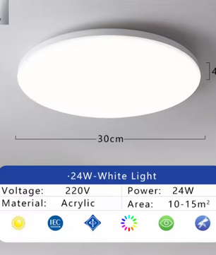 Moderne LED Plafondlamp Waterdicht en Stofdicht – LED Plafondverlichting voor Keuken, Badkamer en Woonkamer