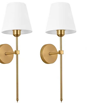 Industriële Wandlamp met Stoffen Lampenkap – Retro Design