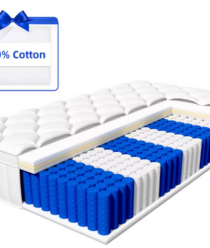 7-Zone Pocketveringmatras 25 cm – Medium Stevig, Hybride en Ademend