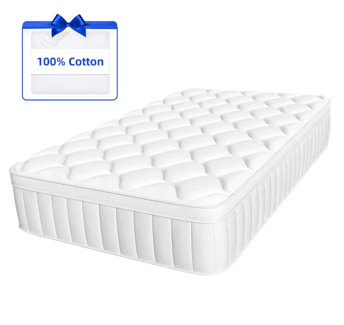 7-Zone Pocketveringmatras 25 cm – Medium Stevig, Hybride en Ademend