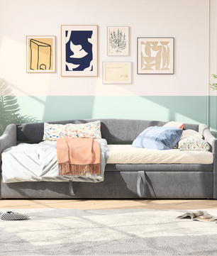 DAY Bed Sofa – Uittrekbaar van 90x200 cm naar 180x200 cm, Velvet