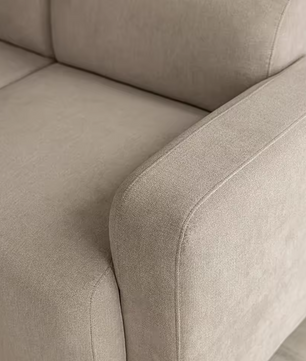 Moderne 3-Zits Sofa met Kussens – Comfortabele Chenille Bank voor Woonkamer