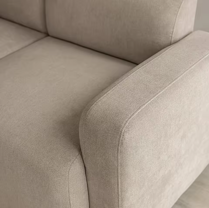 Moderne 3-Zits Sofa met Kussens – Comfortabele Chenille Bank voor Woonkamer