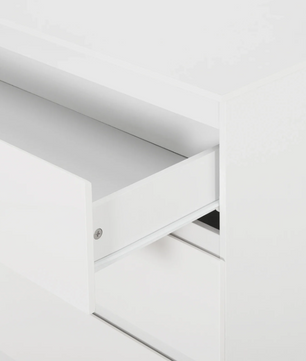 Witte Babycommode met 3 Laden – Multifunctioneel Opbergmeubel