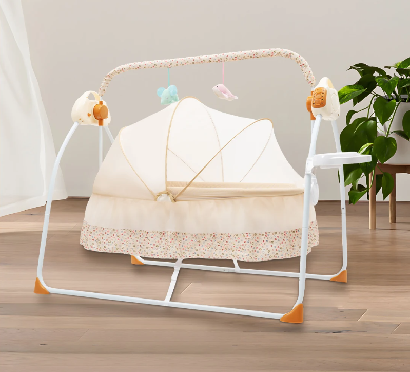 Elektrische Babywieg met Automatische Schommel en Afstandsbediening – Opvouwbaar