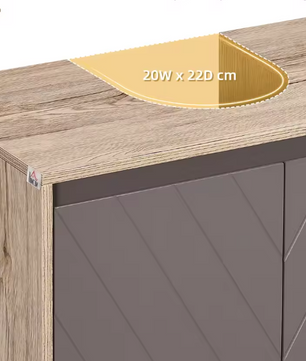 Onder Wastafel Badkamerkast met Verstelbare Plank – Modern en Ruimtebesparend Design