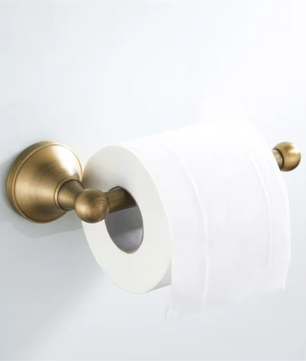 Toiletpapierhouder van Messing – Wandgemonteerd in Antiek Brons Design