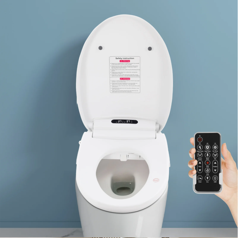 Slimme Elektrische Toiletzitting met Bidet – Verwarmd, 1300W en Afstandsbediening