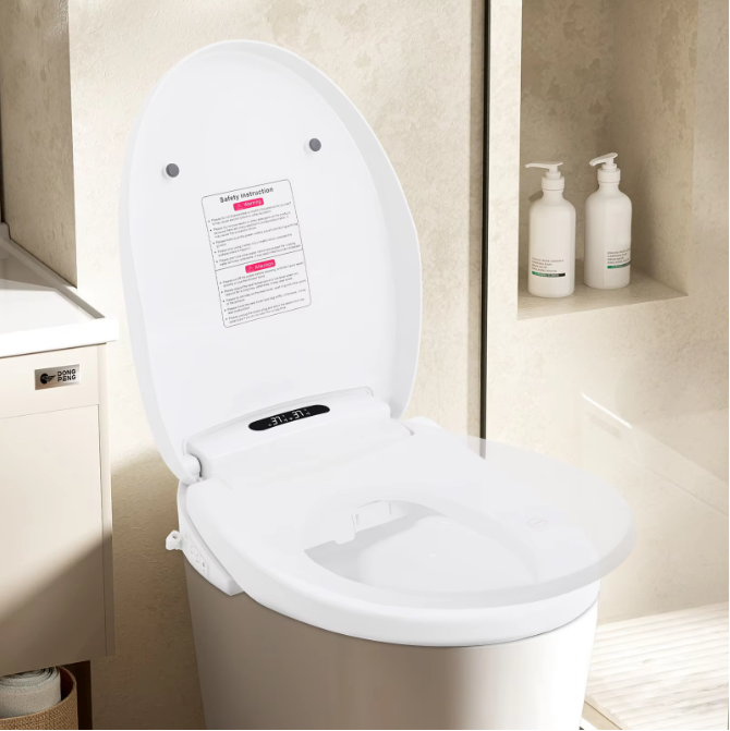 Slimme Elektrische Toiletzitting met Bidet – Verwarmd, 1300W en Afstandsbediening