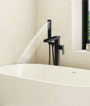 Vrijstaande Badkraan met Handdouche en 360° Draaibare Uitloop