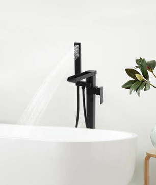 Vrijstaande Badkraan met Handdouche en 360° Draaibare Uitloop