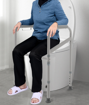 Toilet Sta-Hulp Veiligheidsframe – Verstelbare Badkamer Steunbeugel