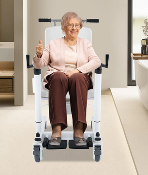 Multifunctionele Lift- en Transferrolstoel – 3-in-1 Douchestoel, Toiletstoel en Fauteuil
