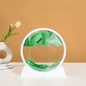 3D Bewegend Zandkunst Schilderij – Ronde Glazen Sandscape Decoratie