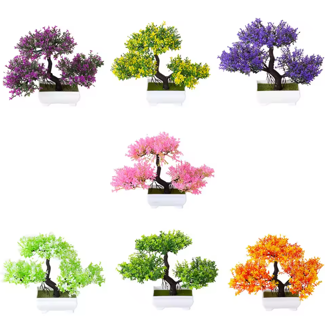 Kunstmatige Bonsai Plant in Pot – Zen Tafeldecoratie voor Thuis en Kantoor