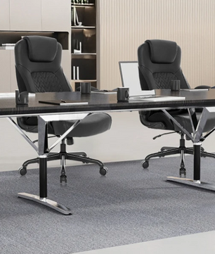 Ergonomische PU-Lederen Bureaustoel met Lendensteun en Opklapbare Armleuningen – Verstelbare Draaistoel met Hoge Draagkracht