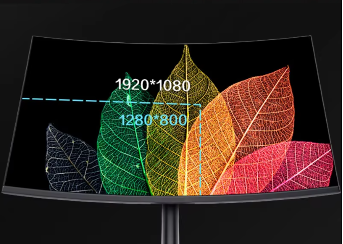 27 inch Curved Full HD Monitor – 75Hz IPS Gaming Scherm met HDMI en VGA