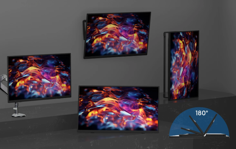 15,6 inch Draagbare Full HD IPS Monitor – Ultradun Tweede Scherm met Standaard en USB-C