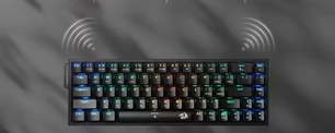 65% Mechanisch Gaming Toetsenbord – Draadloos RGB Hot-Swap Compact met 68 Toetsen