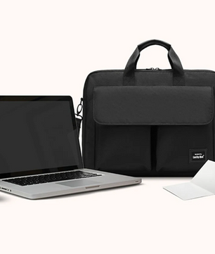 Slim Laptop Aktetas 15,7 inch met Schouderband en Handvat – Gevoerde Business Laptoptas