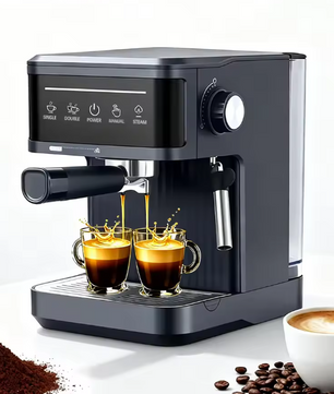 Halfautomatische Espresso Machine 20 Bar met Melksysteem en Stoomfunctie – Cappuccino en Latte Maker