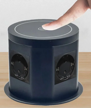 Pop-up Inbouw Stopcontact met USB, Type-C en Draadloos Opladen