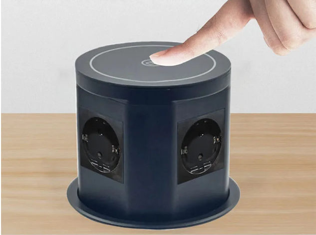 Pop-up Inbouw Stopcontact met USB, Type-C en Draadloos Opladen