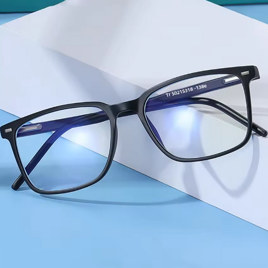 Bluelight Bril met Vierkant Montuur – TR90 Lichtgewicht Frame en Anti-Reflectie Coating, Unisex Computerbril