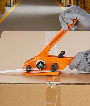 Pallet Omsnoeringsset met Spanner en Klem – Inclusief 100 m PP Band en 100 Metalen Sluitingen