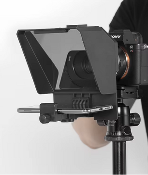 Mini Teleprompter voor Smartphone en DSLR – Met Afstandsbediening