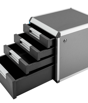 4-Laags Desktop Bestandsorganizer – Afsluitbare Documentenkast voor Kantoor en Thuis