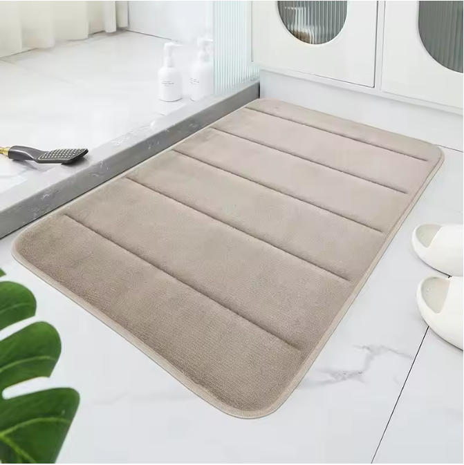 Badkamer Koraalfluweel Antislip Mat – Snelle Waterabsorptie, Zacht en Machinewasbaar