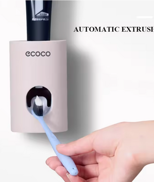 Automatische Tandpasta Dispenser met Tandenborstelhouder – Wandmontage Badkamer Set