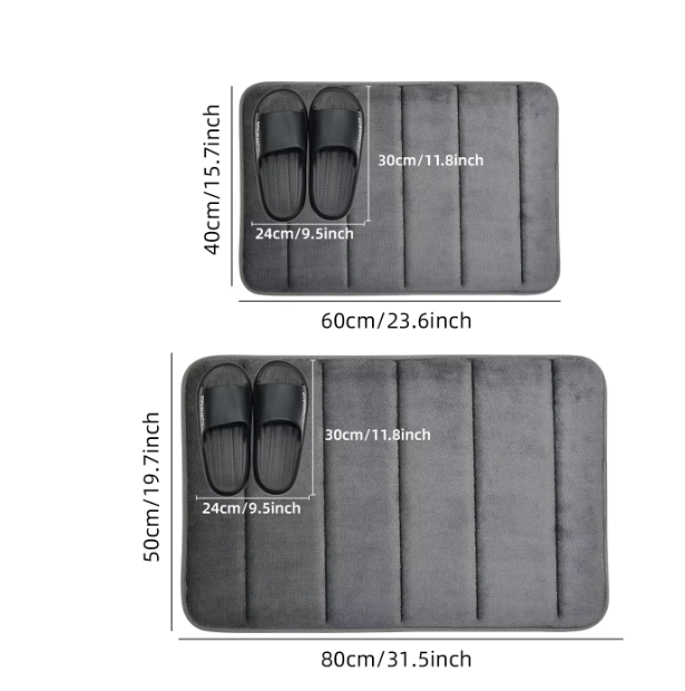 Badkamer Koraalfluweel Antislip Mat – Snelle Waterabsorptie, Zacht en Machinewasbaar