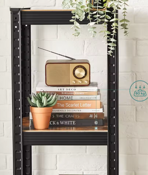 Industrieel Opbergrek met 5 Planken – Stevig Stalen Rek voor Thuis en Werk