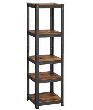 Industrieel Opbergrek met 5 Planken – Stevig Stalen Rek voor Thuis en Werk