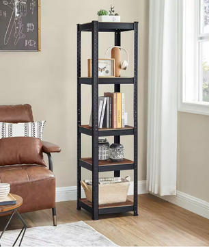 Industrieel Opbergrek met 5 Planken – Stevig Stalen Rek voor Thuis en Werk