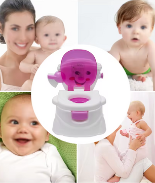 Zindelijkheidstraining Kindertoilet met Lachend Gezicht – Peuterpotje