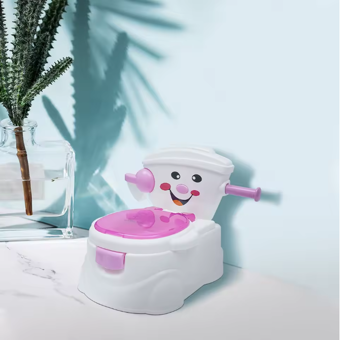 Zindelijkheidstraining Kindertoilet met Lachend Gezicht – Peuterpotje