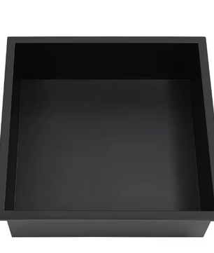 Zwarte Verzonken Doucheplank van RVS – Inbouw Badkamer Opbergplank 33 × 33 cm