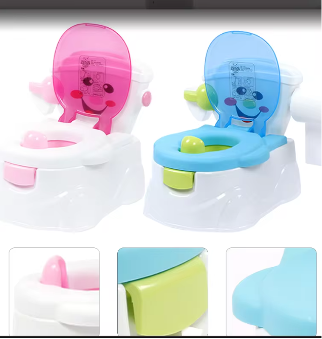 Zindelijkheidstraining Kindertoilet met Lachend Gezicht – Peuterpotje