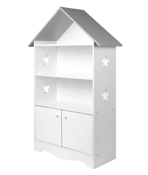 Kinderboekenkast met Deur – Opbergrek en Displayrek voor Boeken en Speelgoed