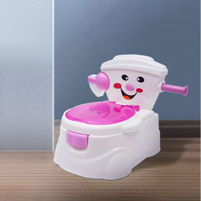 Zindelijkheidstraining Kindertoilet met Lachend Gezicht – Peuterpotje