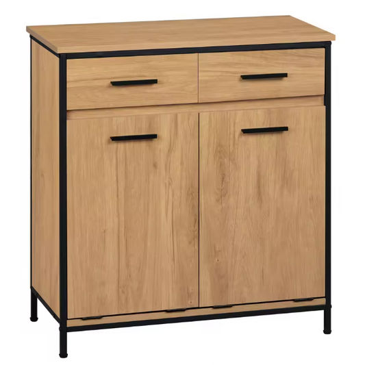 Badkamerkast met 2 Opvouwbare Waszakken en 2 Lades – Praktische Waskast