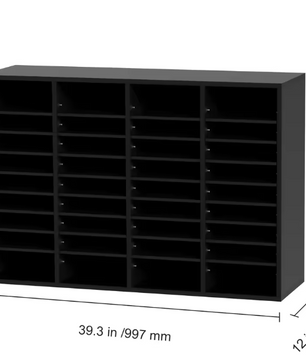 Houten Literatuurorganisator met Verstelbare Planken – 12 Vakken