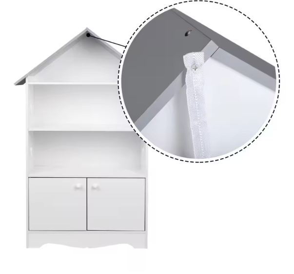 Kinderboekenkast met Deur – Opbergrek en Displayrek voor Boeken en Speelgoed