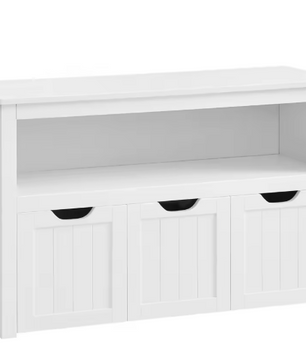 Kinder Opbergkast met Wielen – Speelgoed- en Kledingkast met Opbergboxen